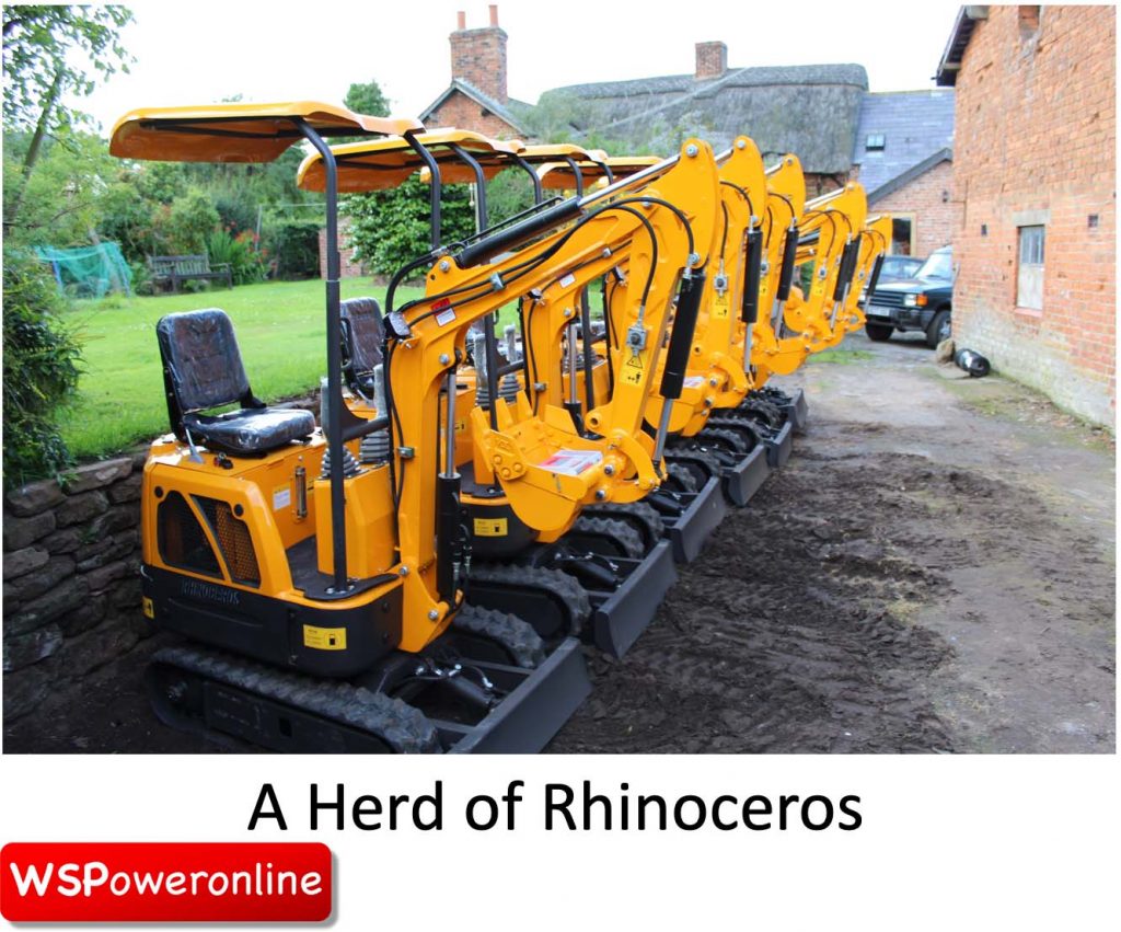 Rhinoceros XN08 Mini digger batch