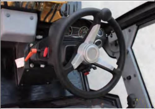 Loader steering wheel