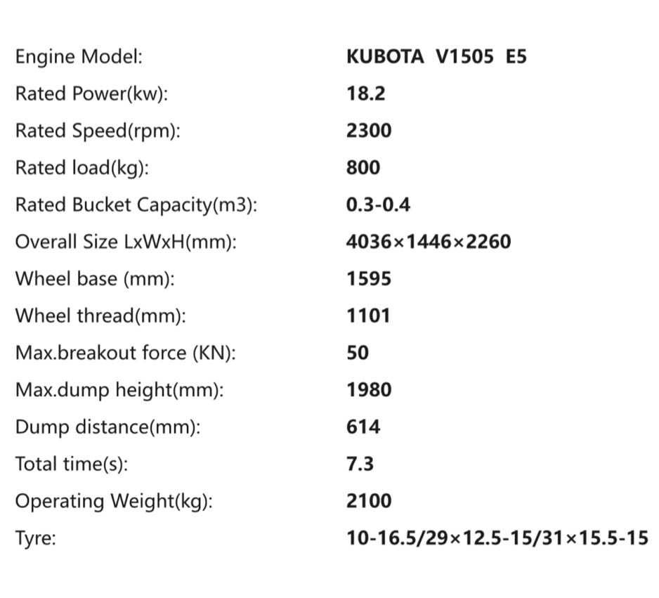 780H Specifications