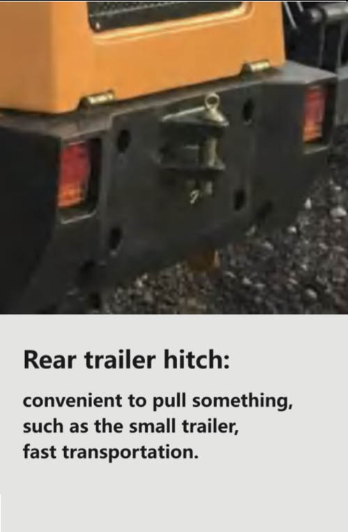 Mini Loader Rear Trailer Hitch